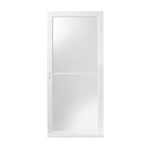 Andersen 3000 Series 36 in. White Left Hand Self Storing Storm Door with Fast and Easy Installation System H3SEL36WH