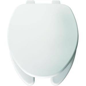 Church Elongated Open Front Toilet Seat in White 595 000