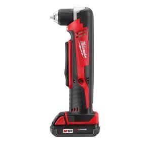 Milwaukee M18 18 Volt Lithium Ion 3/8 in. Cordless Right Angle Drill Kit 2615 21CT