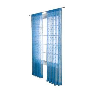 Home Decorators Collection Fantasia Blue Rod Pocket Curtain FANBLU96RPP