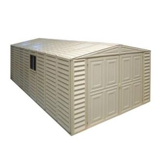Duramax Building Products 10 ft. x 21 ft. Vinyl Garage with Foundation and Window 01214