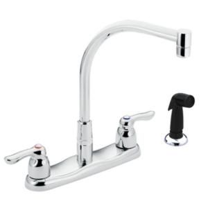 MOEN Commercial 2 Handle Kitchen Faucet in Chrome 8792