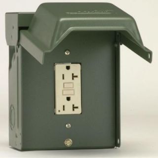 GE 20 Amp Backyard Outlet with GFI Receptacle U010010GRP