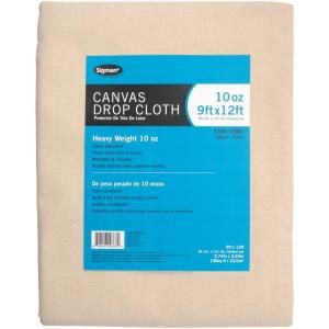Sigman 8 ft. 6 in. x 11 ft. 6 in., 10 oz. Canvas Drop Cloth CD100912