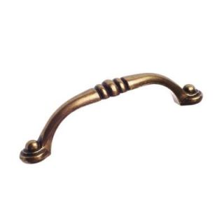 Richelieu Hardware Burnished Brass 96mm Traditional Pull BP2373896BB