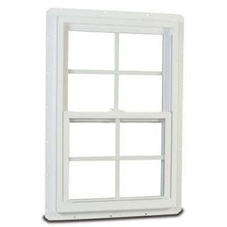 American Craftsman 70 Single Hung Fin Vinyl Windows, 24 in. x 36 in., White, LowE3 Insulated Glass, Argon Gas, Grilles and Screen 70 SH FIN
