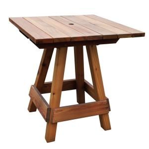 Gronomics Unfinished Bar Height Picnic Table PTBT 39 39