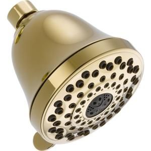 Delta 7 Setting Touch Clean Shower Head in Polished Brass 52625 PB PK