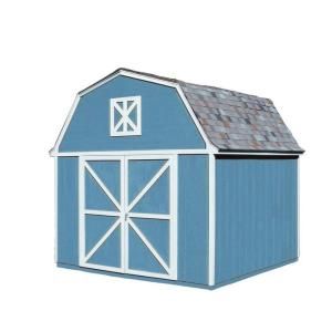 Handy Home Products Berkley 10 ft. x 10 ft. Wood Storage Building Kit with Floor 18420 8