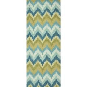 Loloi Rugs Summerton Life Style Collection Aqua Green 2 ft. x 5 ft. Runner SUMRSRS01AQGR2050