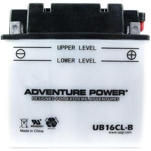 UPG Conventional Wet Pack 12 Volt 19 Ah Capacity D Terminal Battery UB16CL B