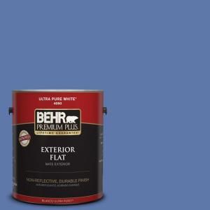 BEHR Premium Plus Home Decorators Collection 1 gal. #HDC FL13 6 Baltic Blue Flat Exterior Paint 430001