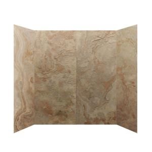 34 in. x 60 in. x 72 in. 4 Panel Shower Surround in Golden Sand DISCONTINUED HDS3460 72 GS
