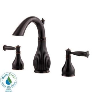 Pfister Virtue 8 in. Widespread 2 Handle High Arc Bathroom Faucet in Tuscan Bronze F 049 VTYY