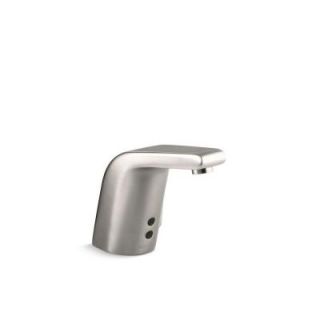 KOHLER Sculpted Battery Powered Touchless Bathroom Faucet in Vibrant Stainless K 13460 VS