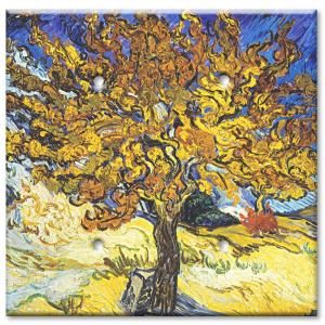 Art Plates Van Gogh Mulberry Tree   Double Blank Wall Plate BLD 306