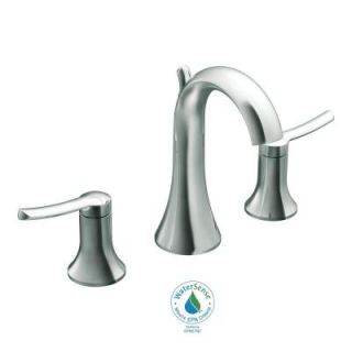 MOEN Fina 8 in. Widespread 2 Handle Mid Arc Bathroom Faucet Trim Kit in Chrome (Valve Not Included) TS41708