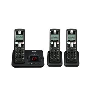 RCA DECT 6.0 Cordless Digital Phone with 3 Handsets and ITAD RCA 2102 3BKGA