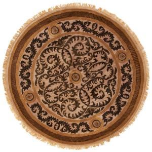 Home Decorators Collection Colette Taupe 7 ft. 9 in. Round Area Rug 3839490890