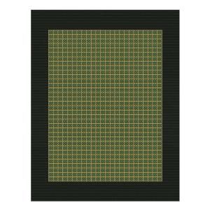 Home Decorators Collection Checkered Field Green and Black 5 ft. 10 in. x 9 ft. 2 in. Area Rug 2881530620