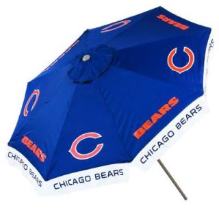 Team Sports America Chicago Bears 9 ft. Patio Umbrella in Blue 0117814