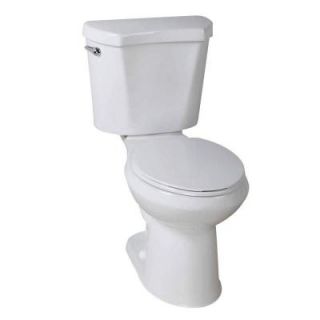 Glacier Bay 2 piece 1.28 GPF High Efficiency Round Toilet in White N2428RB/N2428T