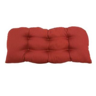 Hampton Bay Chili Solid Tufted Outdoor Bench Cushion 7426 01002600