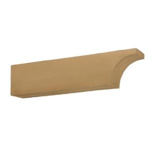Fypon 48 in. x 7 1/2 in. x 5 1/2 in. Unfinished Wood Grain Texture Polyurethane Corbel COR48X7X5S