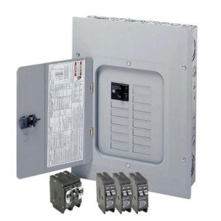 Eaton 125 Amp , 12 Space 24 Circuit BR Type Main Breaker Load Center Value Pack That Includes 4 Breakers BR1224B125V10