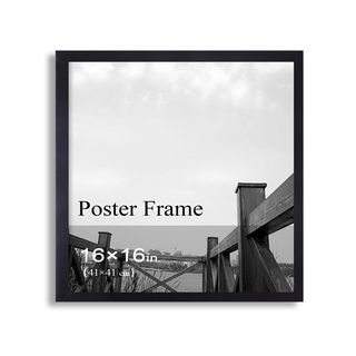 Adeco Adeco Clear Plexiglass Window Black Poster Frame (16 X 16 Inches) Black Size Other