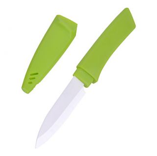 3 Ceramic Fruit Paring Knife with Sheath (Assorted Colors)