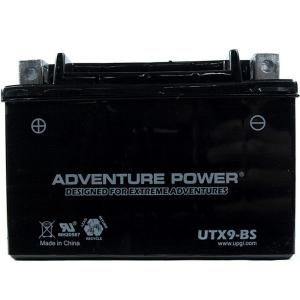 UPG Dry Charge AGM 12 Volt 8 Ah Capacity D Terminal Battery UTX9 BS