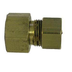 Watts 3/8 in. x 1/4 in. Brass Female Compression x Compression Adapter LF A157