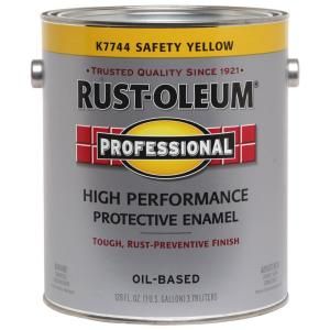 Rust Oleum Professional 1 gal. Safety Yellow Gloss Protective Enamel K7744402