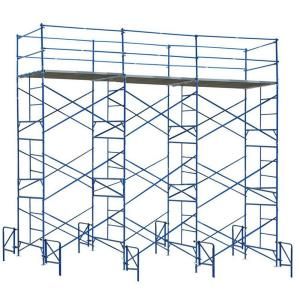 PRO SERIES 15 ft. x 21 ft. x 5 ft. 3 Story Commercial Grade Scaffolding Set Guard Rail System and Outriggers EXT152105