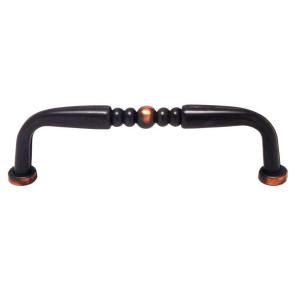 Rish 3.46 in. Rubbed Bronze Cabinet Hardware Pull DISCONTINUED 120347
