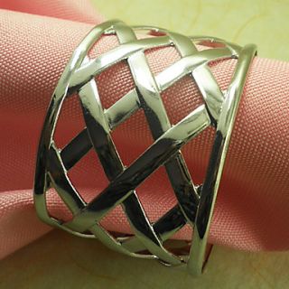 Metal Wedding Napkin Ring Set of 12, Iron Dia 4.5cm