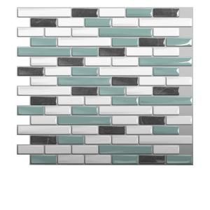 Smart Tiles 10 in. H x 10 in. W Brina Mosaik Decorative Wall Tile SM1041 1