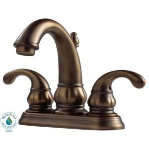 Pfister Treviso 4 in. 2 Handle High Arc Bathroom Faucet in Velvet Aged Bronze F 048 DV00