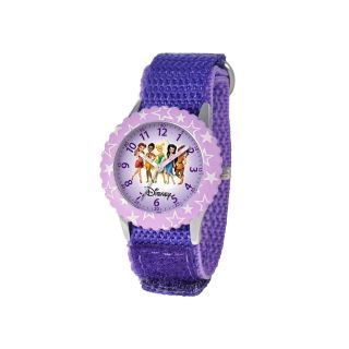 Disney Fairy Princesses Kids Time Teacher Purple Strap Watch, Girls