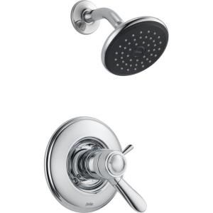 Delta Lahara Single Handle Thermostatic Shower Faucet and Trim Kit Only in Chrome (Valve Not Included) T17T238