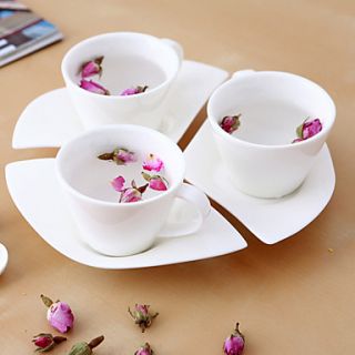 Mini Coffee Mug with Spoon and Plate,Porcelain 5oz