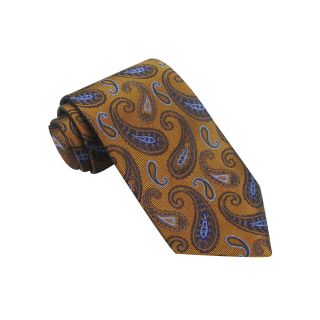 Haggar Open Paisley Tie, Gold, Mens