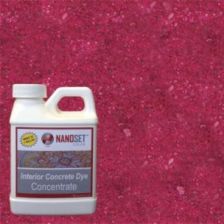 NanoSet Color 8 oz. Ruby Interior Concrete Dye Stain Concentrate NSCLR8OZ108