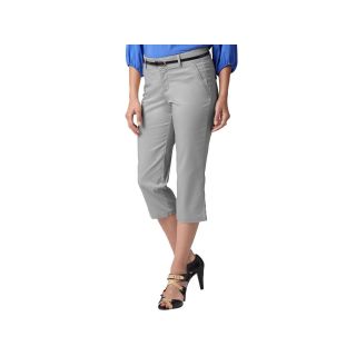 Dockers Belted Capris, Grey, Womens