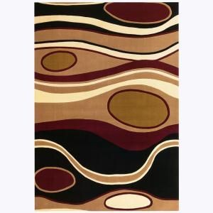 Kas Rugs Sand Sculptor Black/Red 2 ft. 3 in. x 3 ft. 3 in. Area Rug DISCONTINUED MOD694523X33
