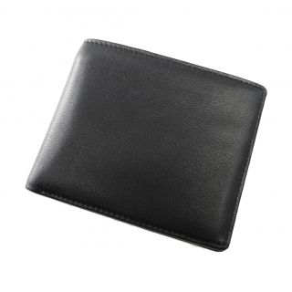 Joseph Daniel Mens Black Premium Leather Bi fold Wallet