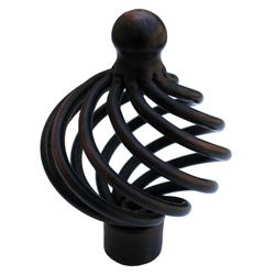Gliderite Round Oil Rubbed Bronze Birdcage Cabinet Knobs (pack Of 10)