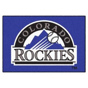 FANMATS Colorado Rockies 1 ft. 7 in. x 2 ft. 6 in. Accent Rug 6520.0