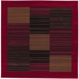 Couristan Everest Hamptons Red 7 ft. 10 in. x 7 ft. 10 in. Square Area Rug 07664981710710Q